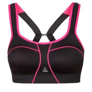 Padded Athletic Sportbeha zwart/roze Padded Athletic Sportbeha zwart/roze 0095-2620