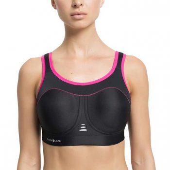 Compressie Sportbeha zwart/roze Compressie Sportbeha zwart/roze 0098-2620