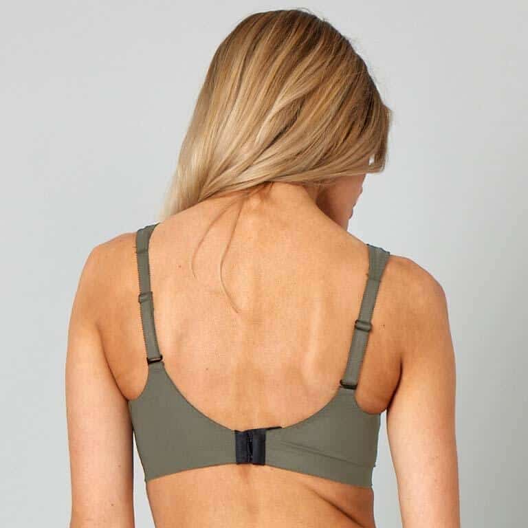 Support Sportbeha Olijf Groen - Image 4